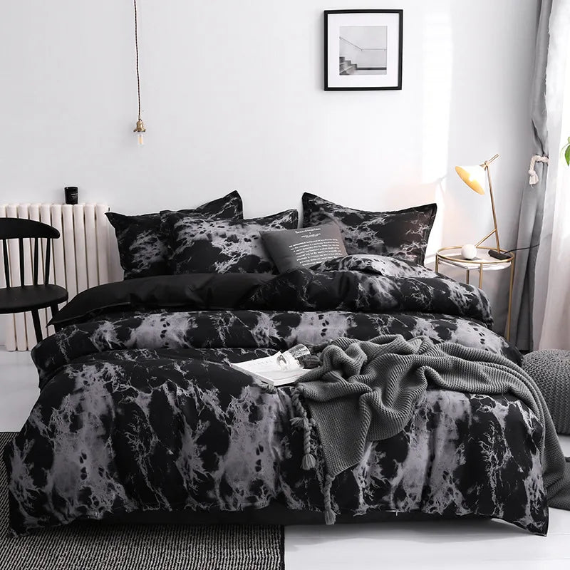 Marble look Comforter Bedding Set