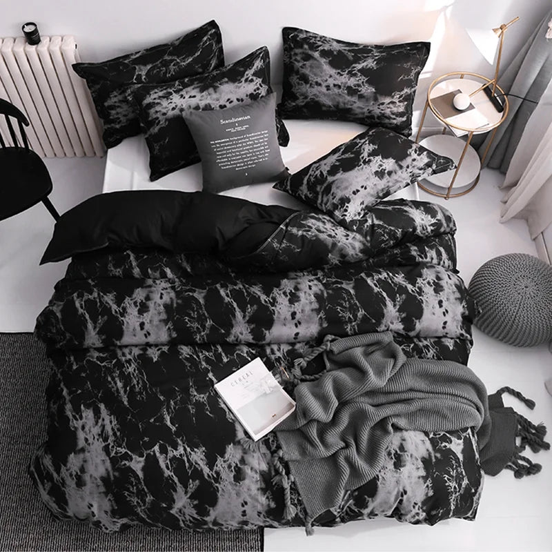 Marble look Comforter Bedding Set