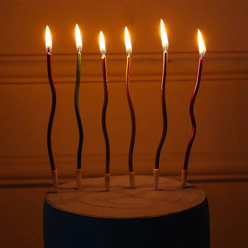 Curved Cake Candles set