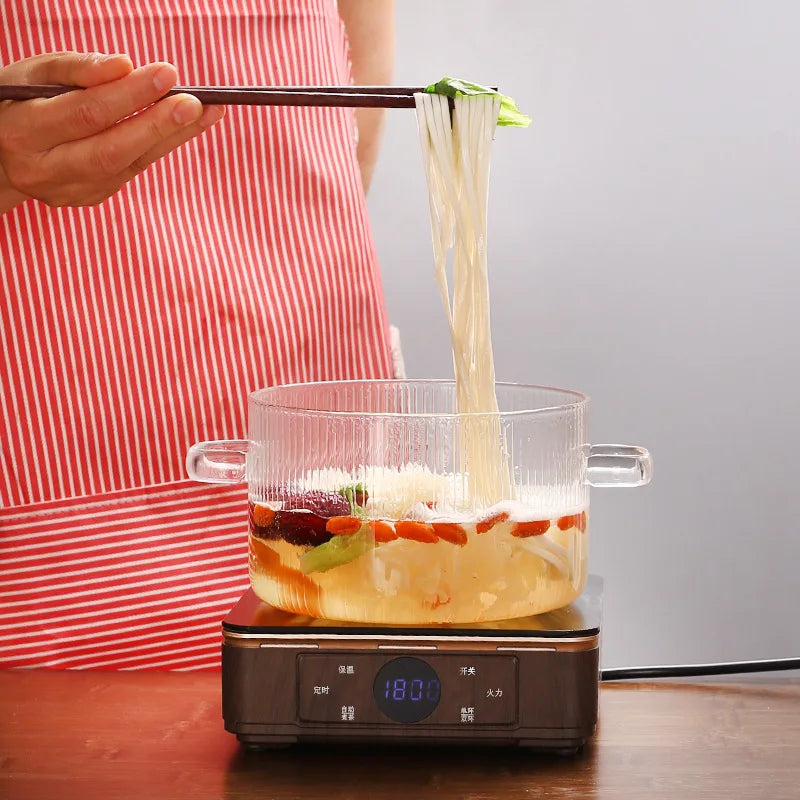 Luxury Glass Saucepan with Lid