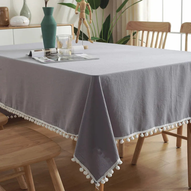 Minimalistic Cotton Tablecloth