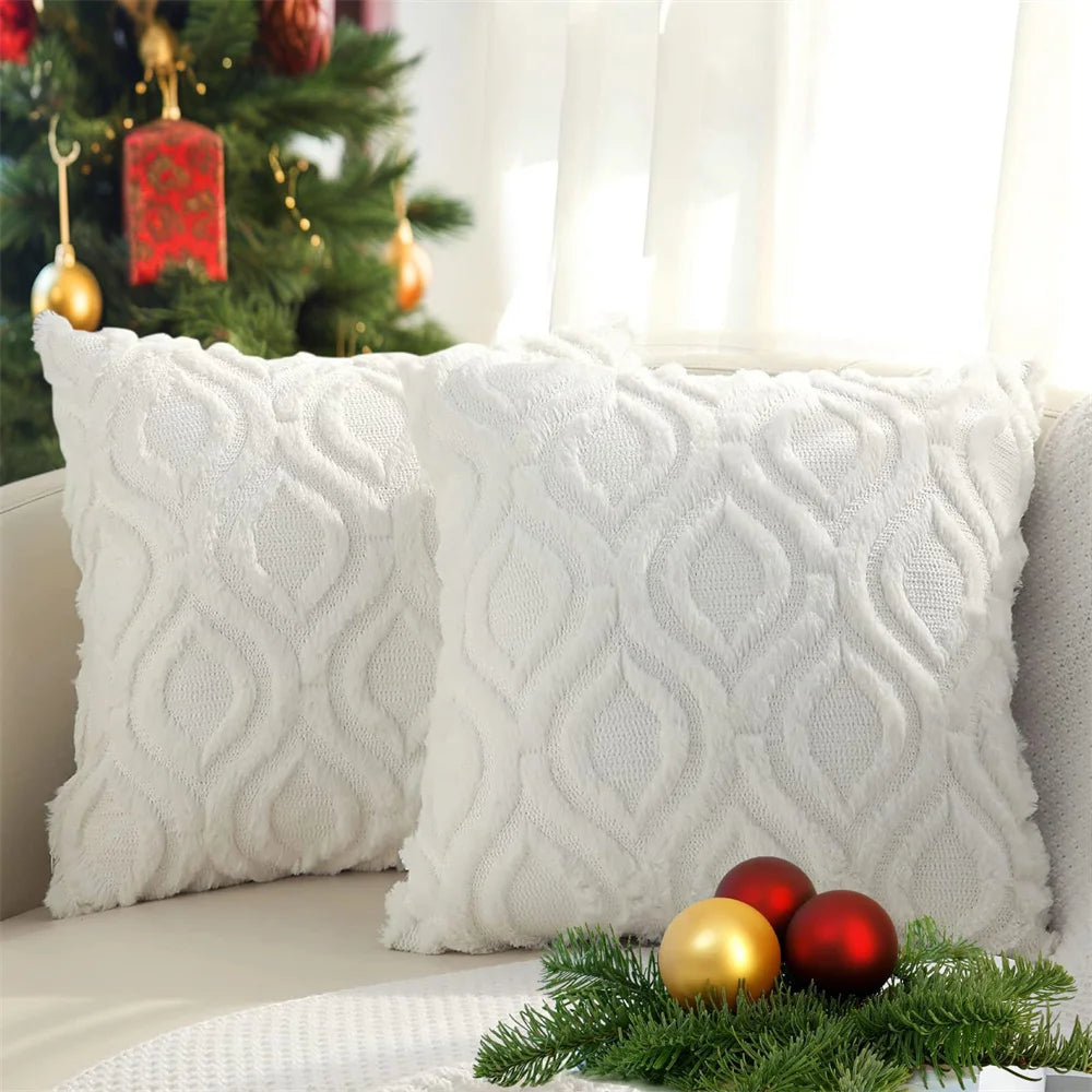 Olanly Throw Pillow Covers 45x45cm Soft Plush Pillowcase For Sofa Pillow Case Cotton Home Decor Couch Cushion Cover 50x50 