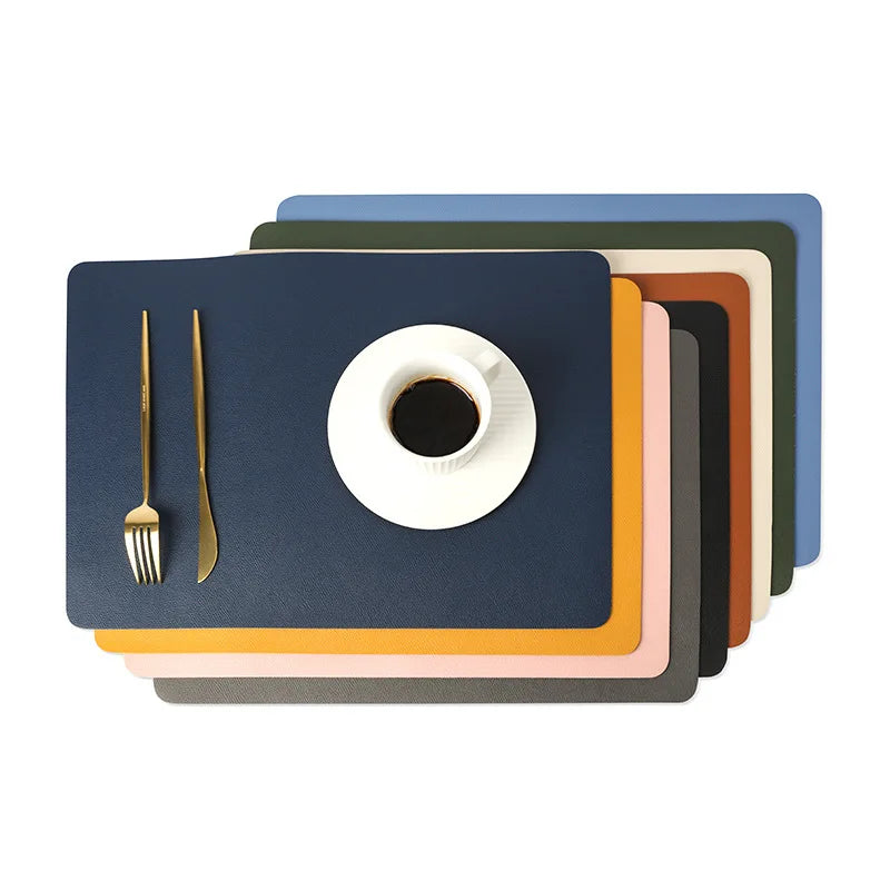 Stylish Layer Leather Table Mat