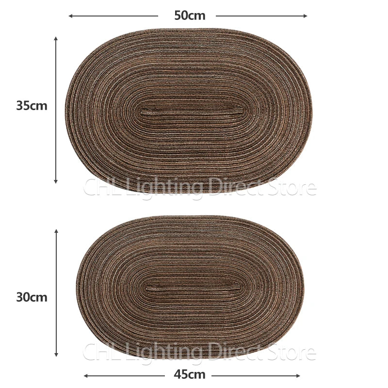 Placemats Set of 4 for Dining Table,Washable,Woven Vinyl,Placemat,Heat-Resistant,Durable,Table Mat for dinner kitchen,Placemats