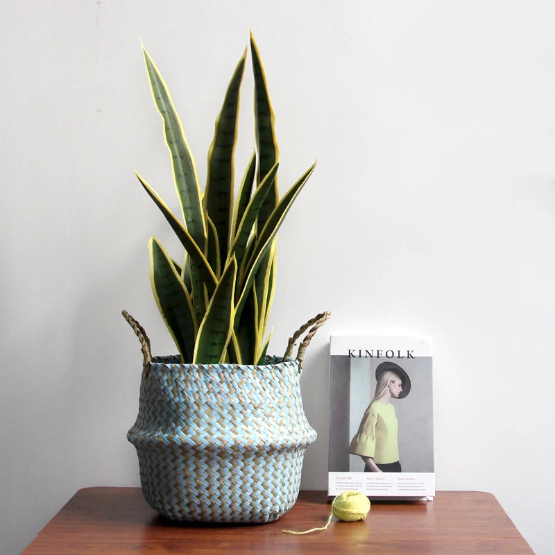 Boho Handmade Wicker Storage Baskets