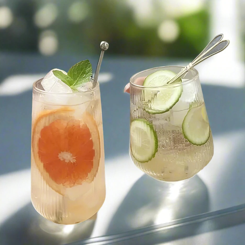 Vertical stripes Glass set