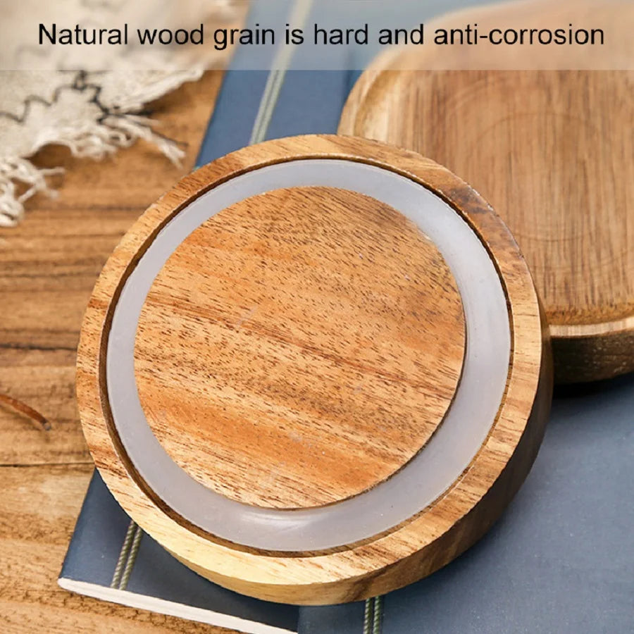 Glass Food Storage Jar with Bamboo Lid