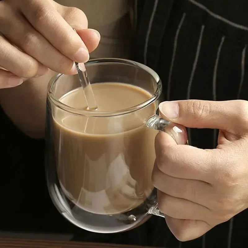 Heat-Resistant Double-Wall Glass Cup