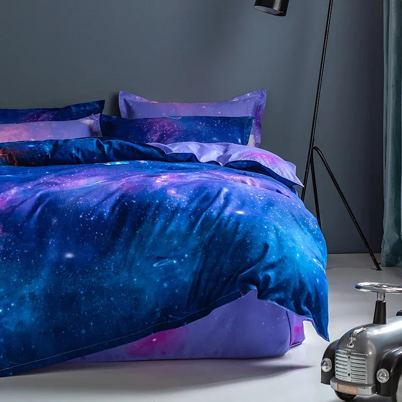 Cartoon, Animal & Sky Print Bedding Set