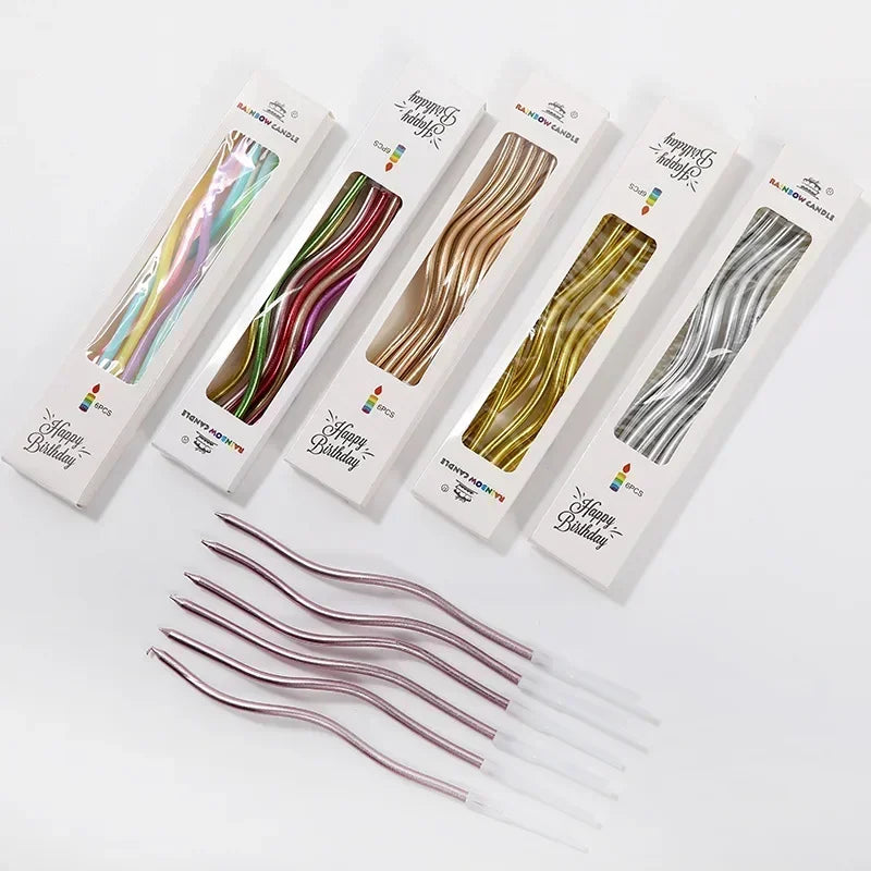 Curved Cake Candles set