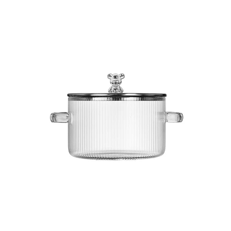 Luxury Glass Saucepan with Lid