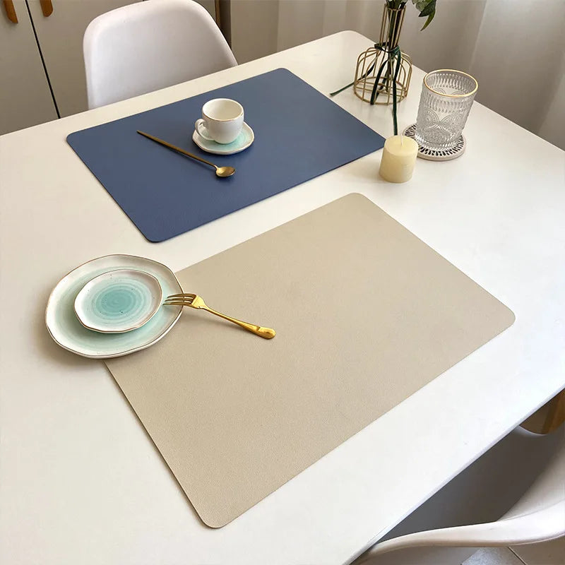 Stylish Layer Leather Table Mat