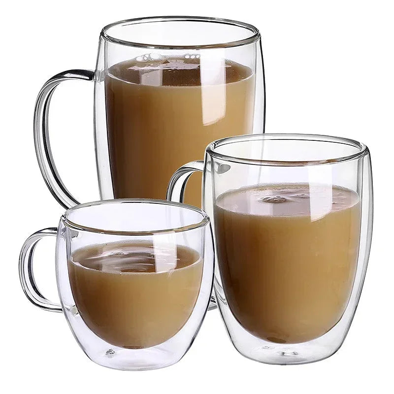 Heat-Resistant Double-Wall Glass Cup