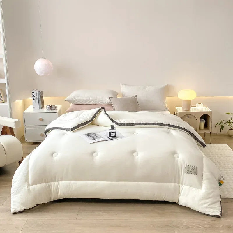 Soybean fiber cotton quilt with winter quilt core, new winter spring and autumn, all season universal, thickened and warm