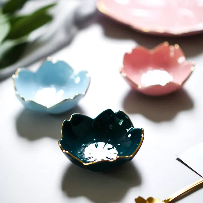 Blooming Sakura Porcelain Side Dish