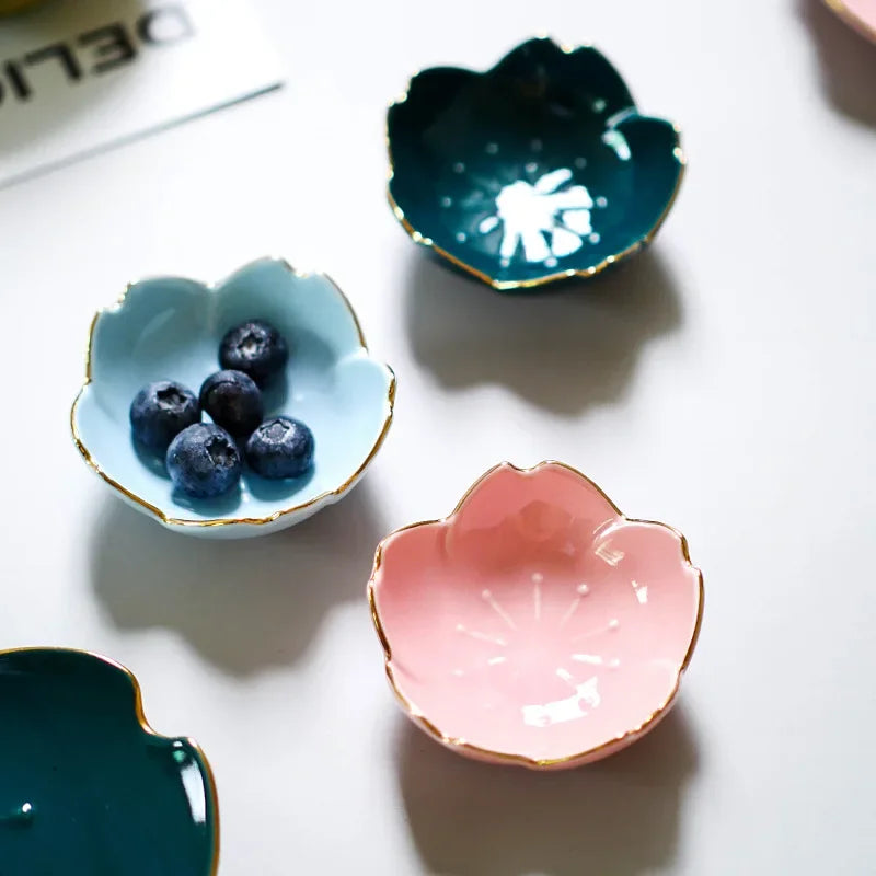 Blooming Sakura Porcelain Side Dish