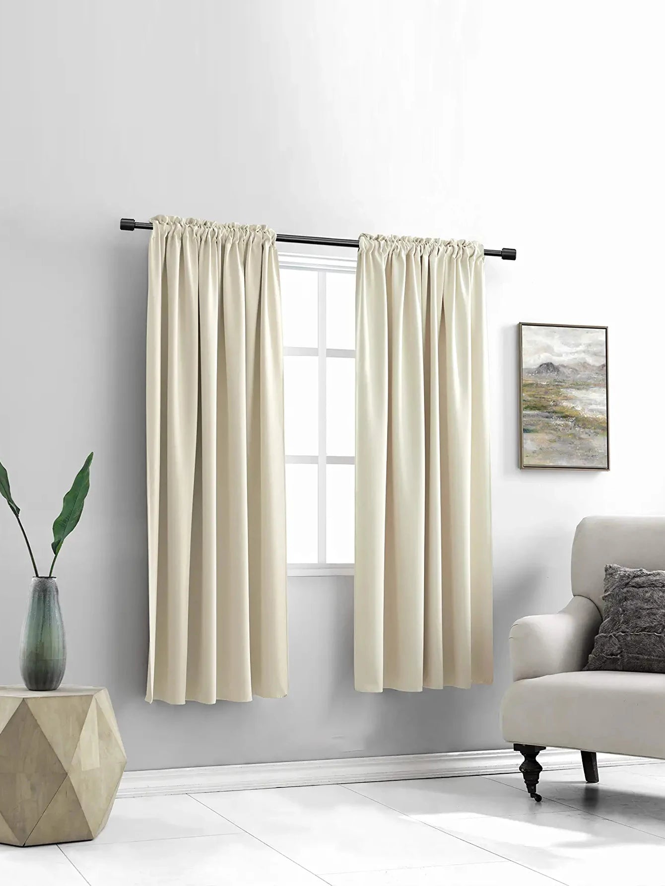 Beige Blackout Curtains