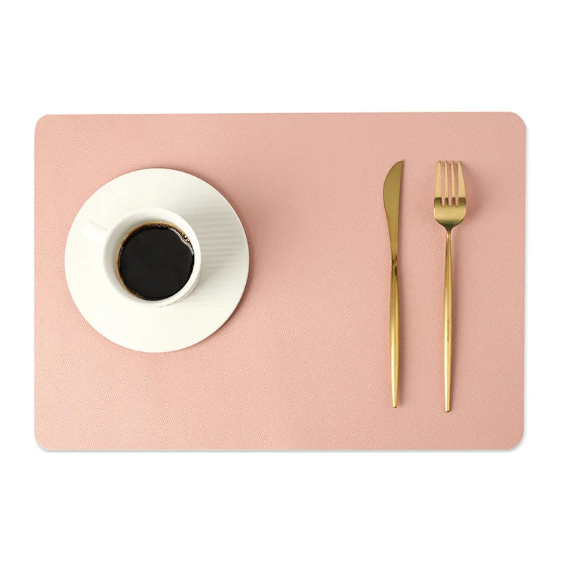 Stylish Layer Leather Table Mat