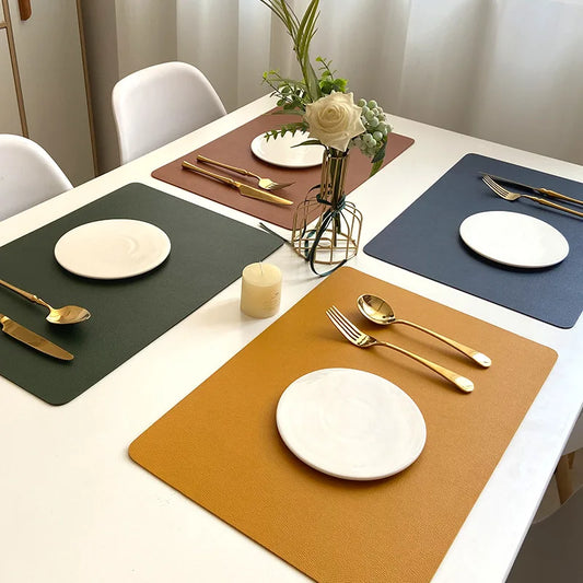 Stylish Layer Leather Table Mat